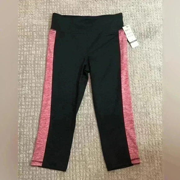 Ideology Black and Sangria Colored Athletic Leggings Size Medium NWT - Picture 1 of 10